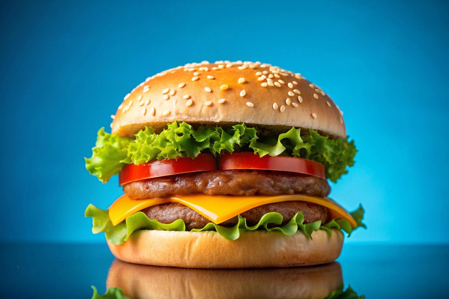 Burger photo isolated on clean background