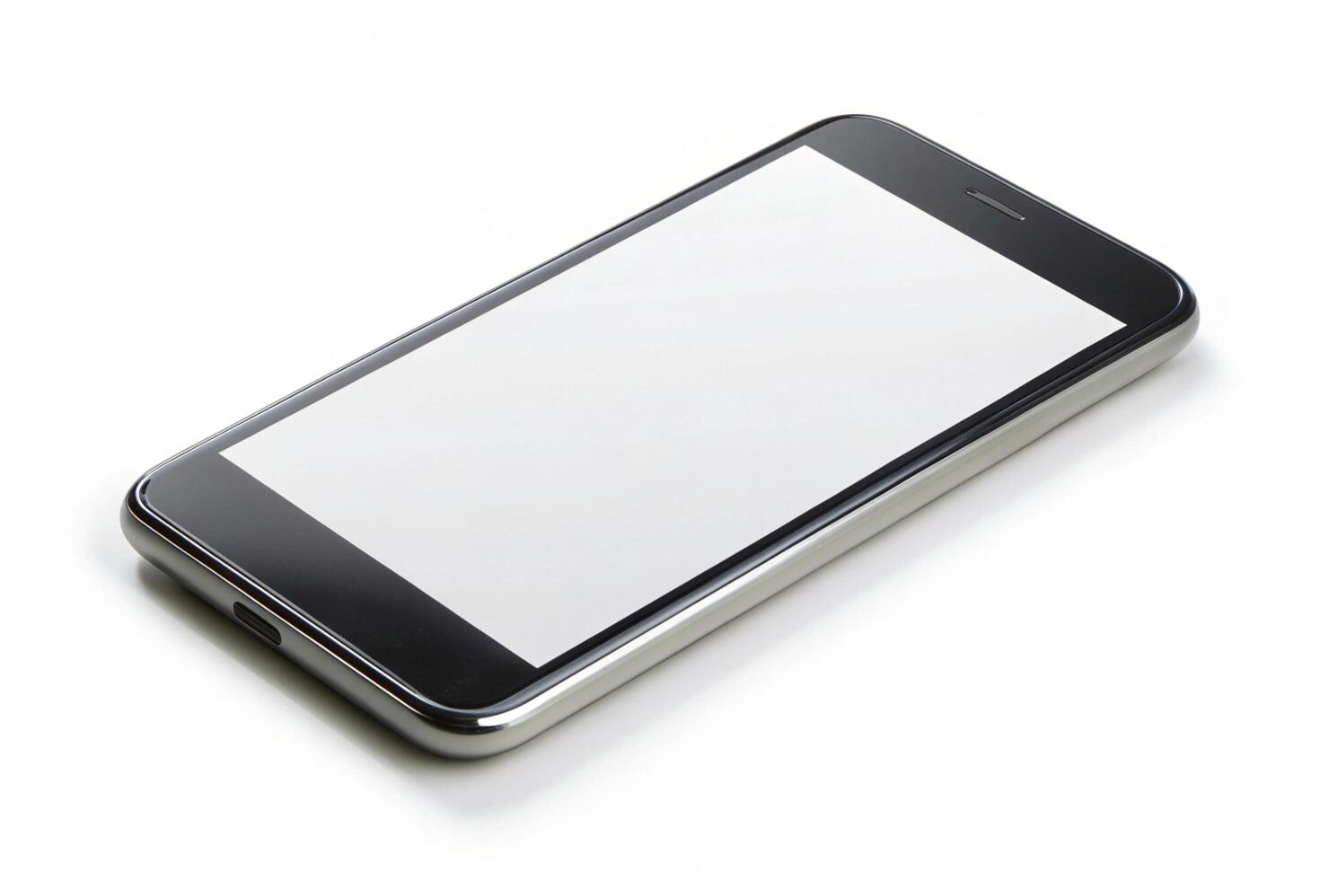 Phone blank display isolated on background photo