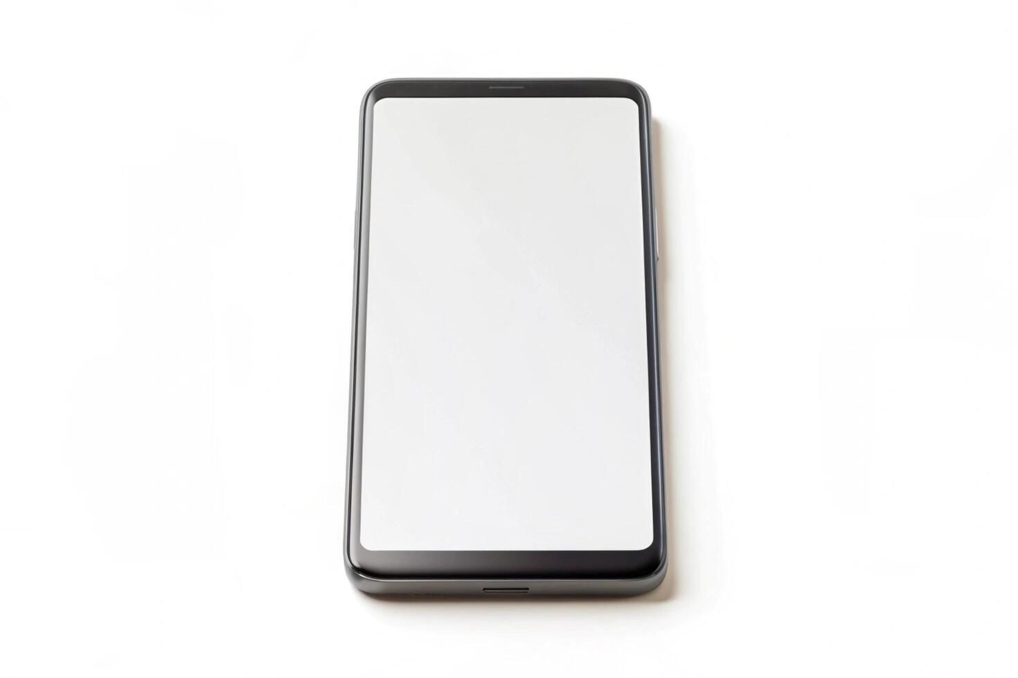 Phone blank display isolated on background photo