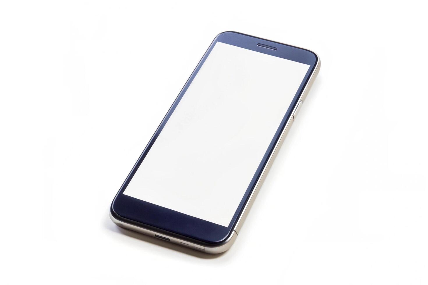 Phone blank display isolated on background photo