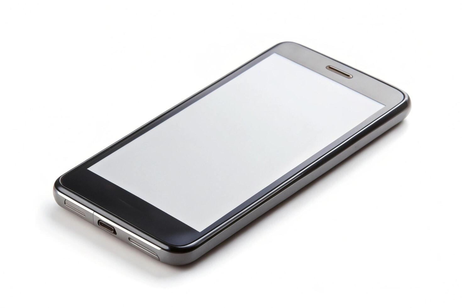 Phone blank display isolated on background photo