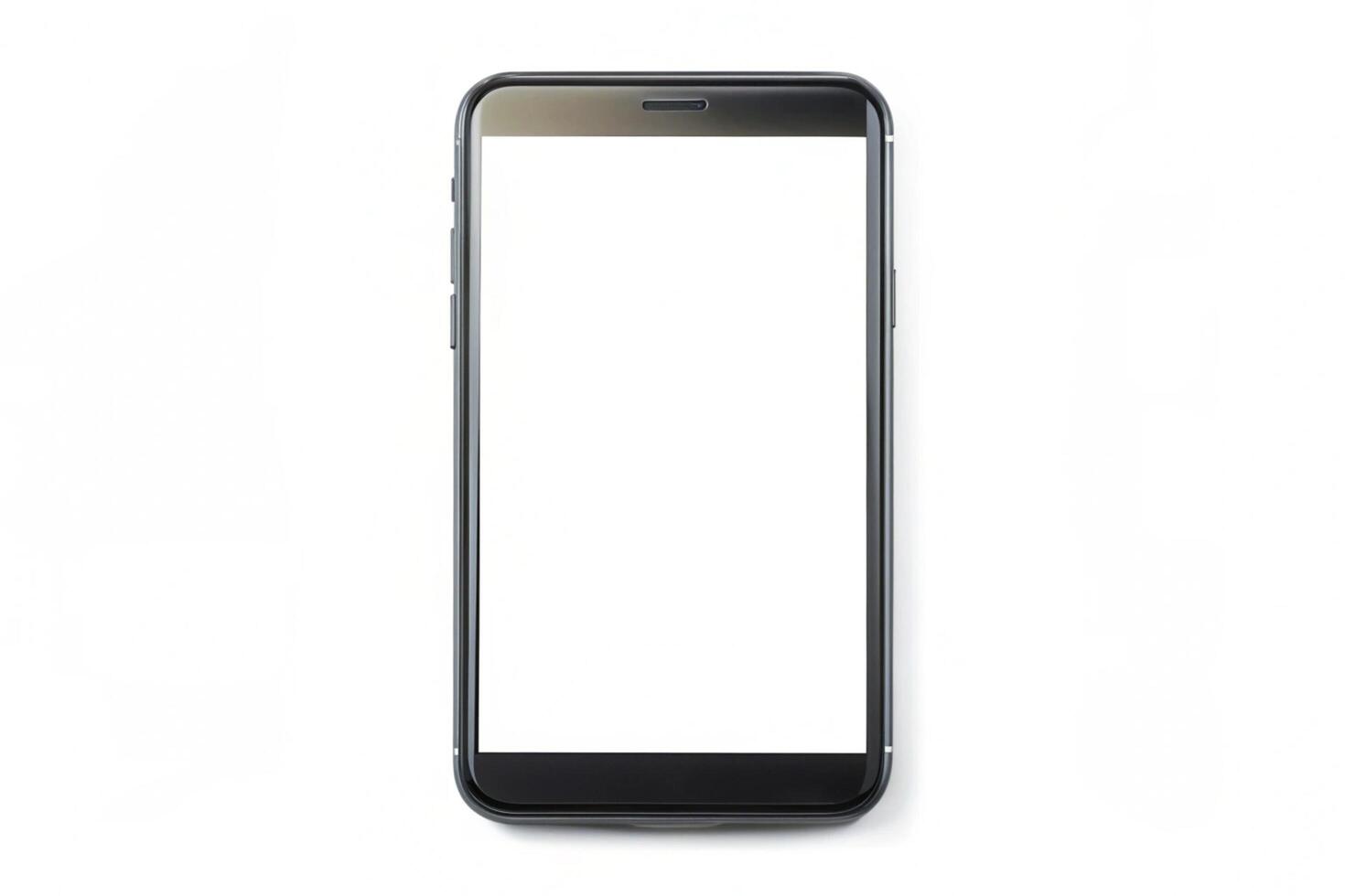 Phone blank display isolated on background photo