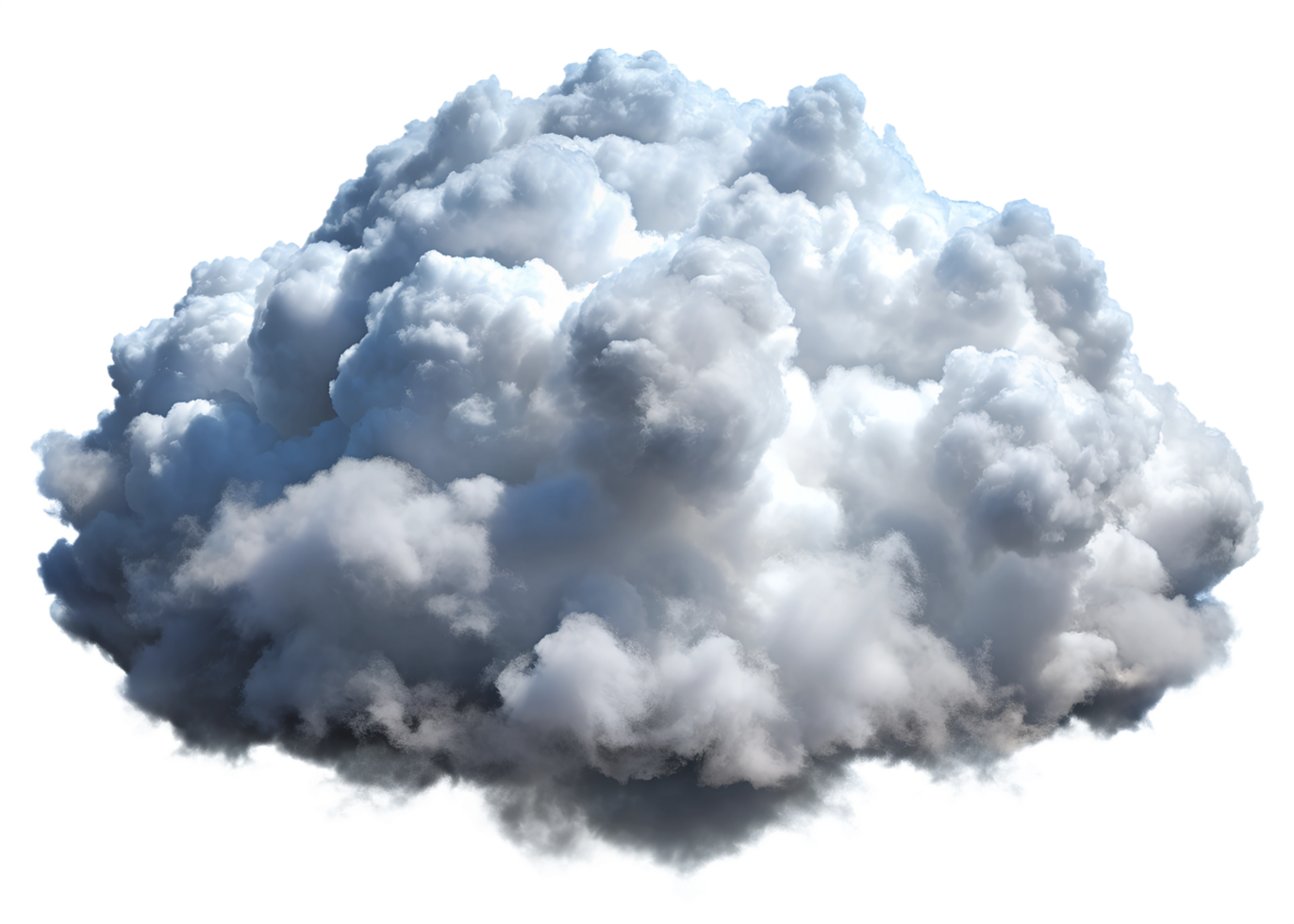 Isolated Cloud on Transparent Background png