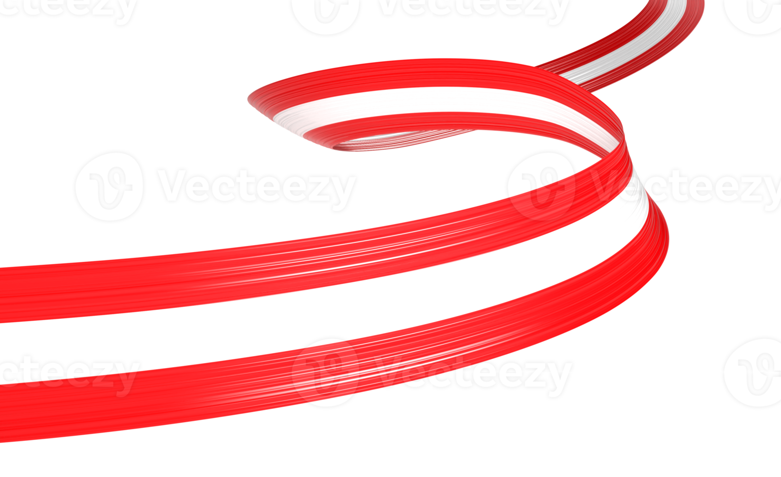 3d Flag Of Austria 3d Wavy Shiny Austria Ribbon Flag 3d Illustration png
