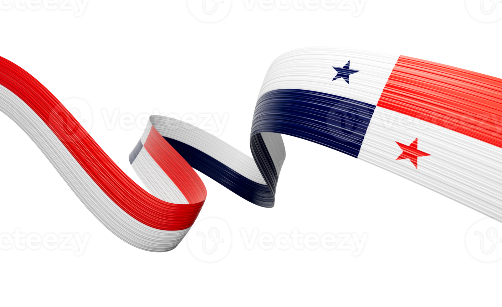3d Flag Of Panama 3d Shiny Waving Panama Ribbon Flag 3d Illustration png