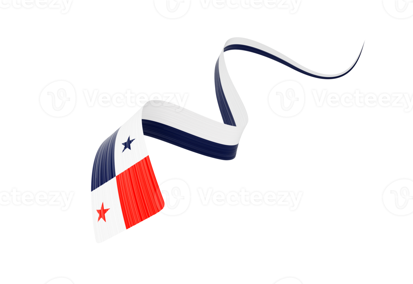 3d Flag Of Panama 3d Shiny Waving Panama Ribbon Flag 3d Illustration png