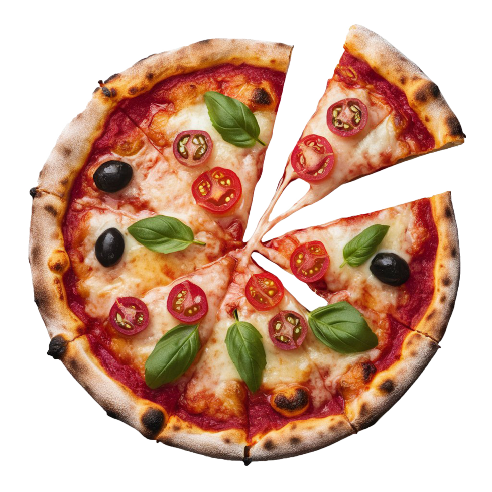 Pizza Isolated on Transparent Background png