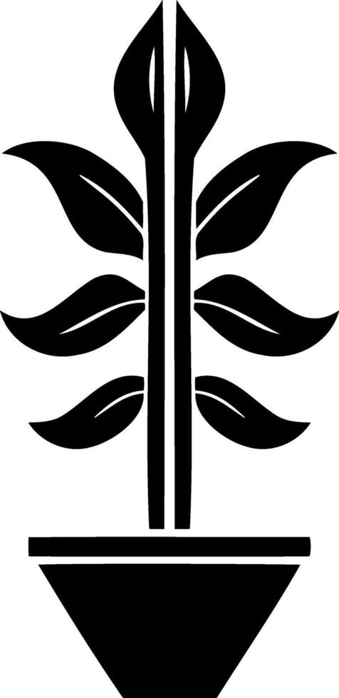Doodle leaf icon Stencil clipart vector