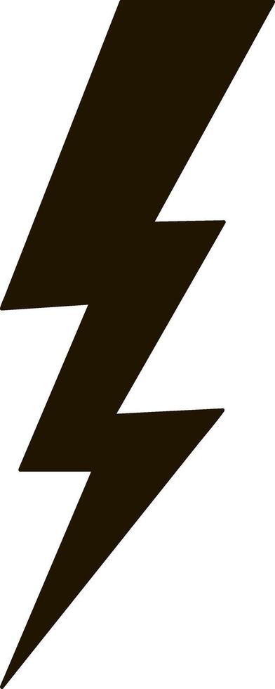 Lightning icon Thunder charging power Thunderstorm vector