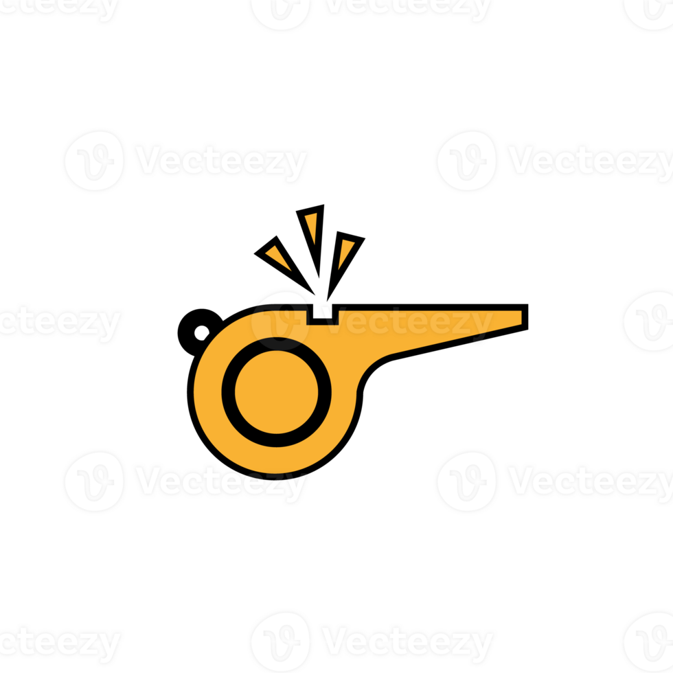 Premium icon of whistle, a referee whistle design png