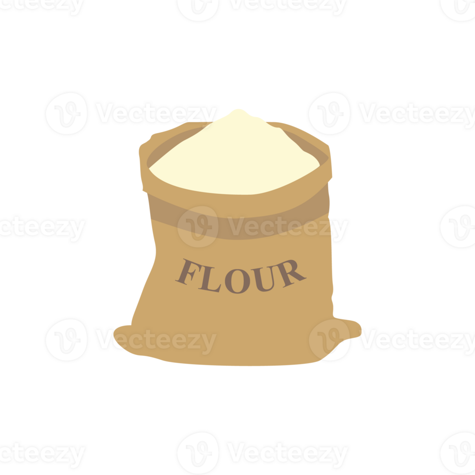 Flour sack cartoon. rice bag. symbol png