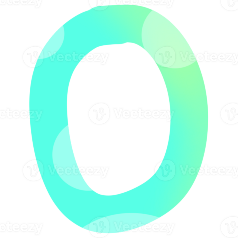 Number zero element png