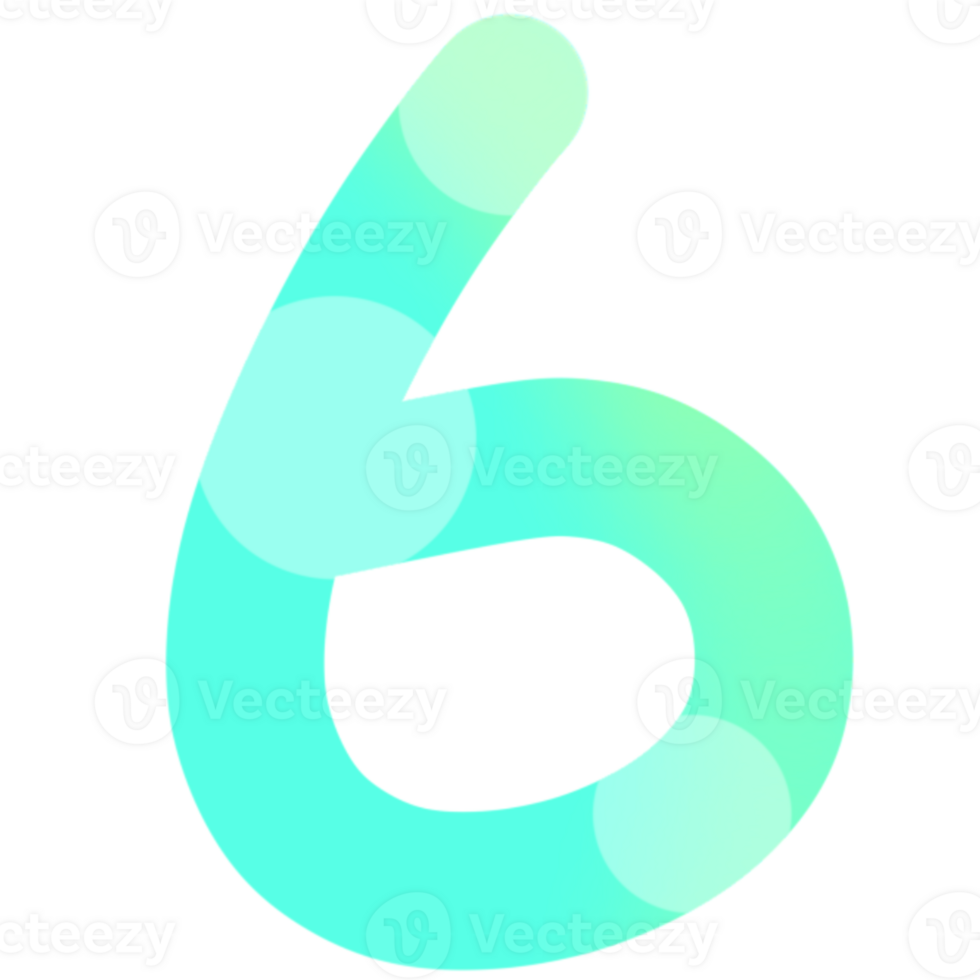Number six element png