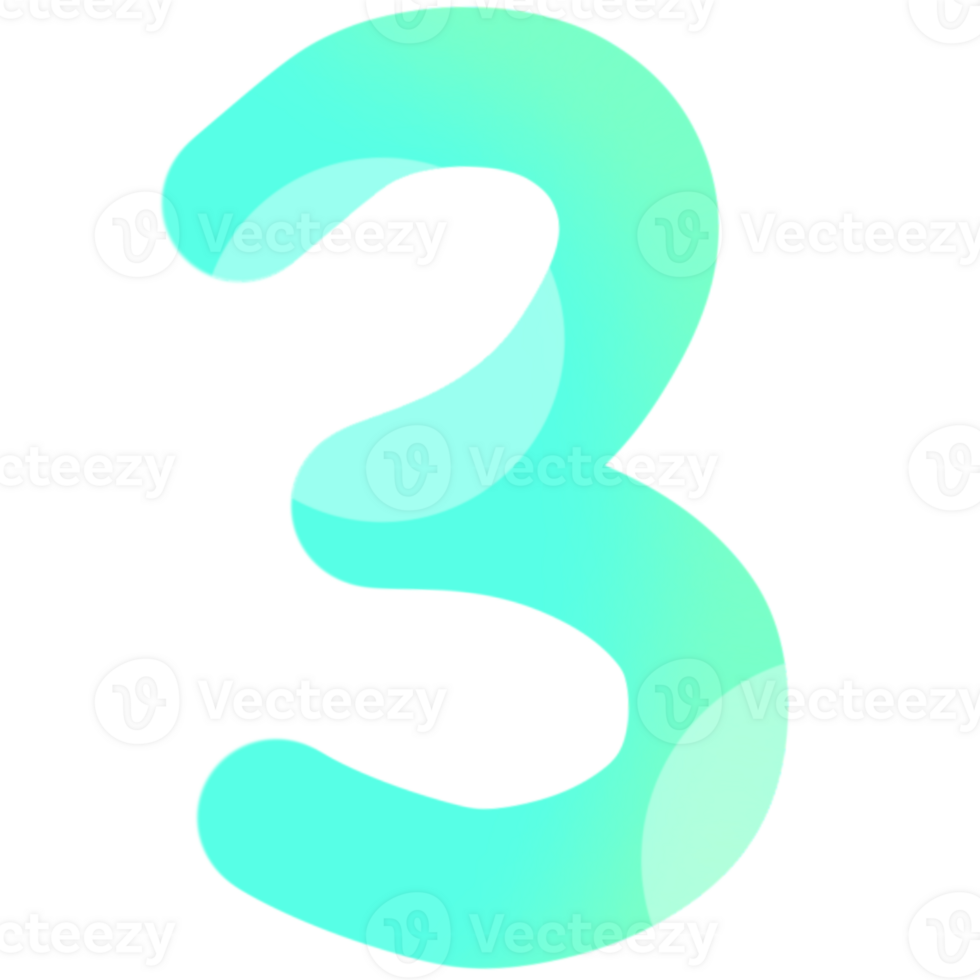 Number three element 48875743 PNG Number three element 48875743 PNG