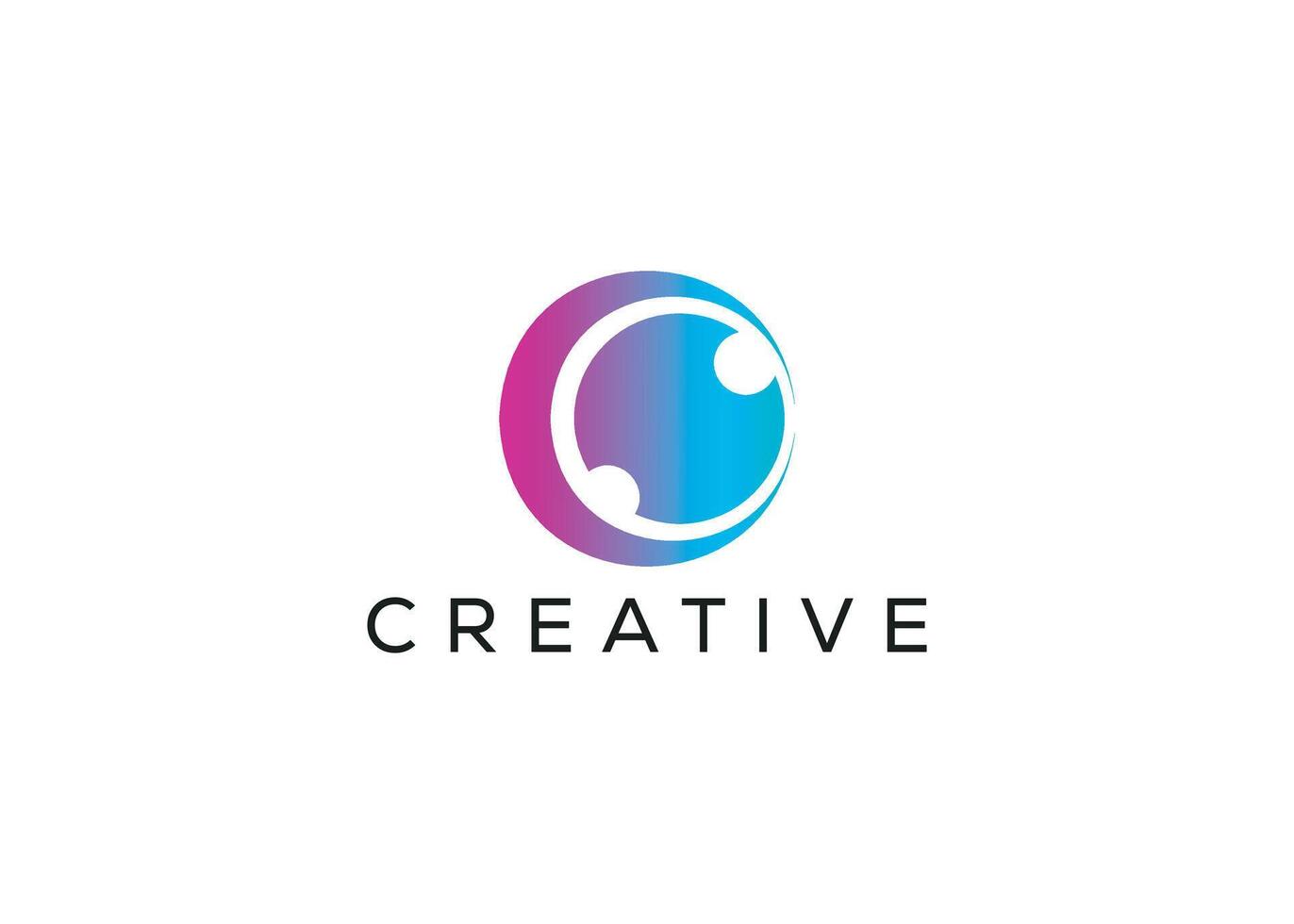 Minimal and professional eye logo design template vector