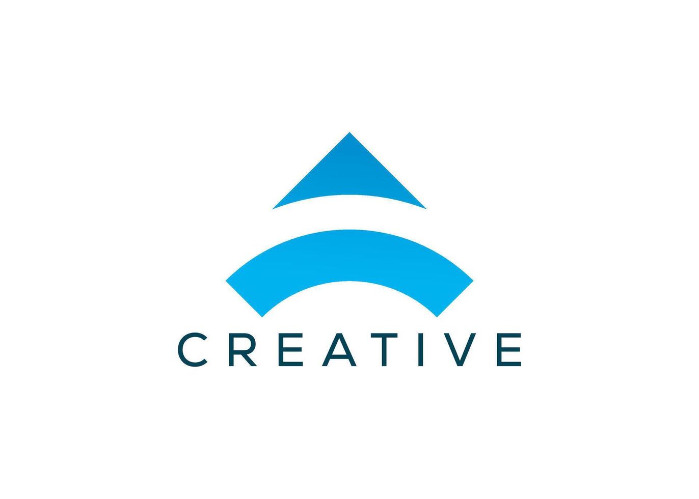 Minimal and professional abstract letter A logo design template vector