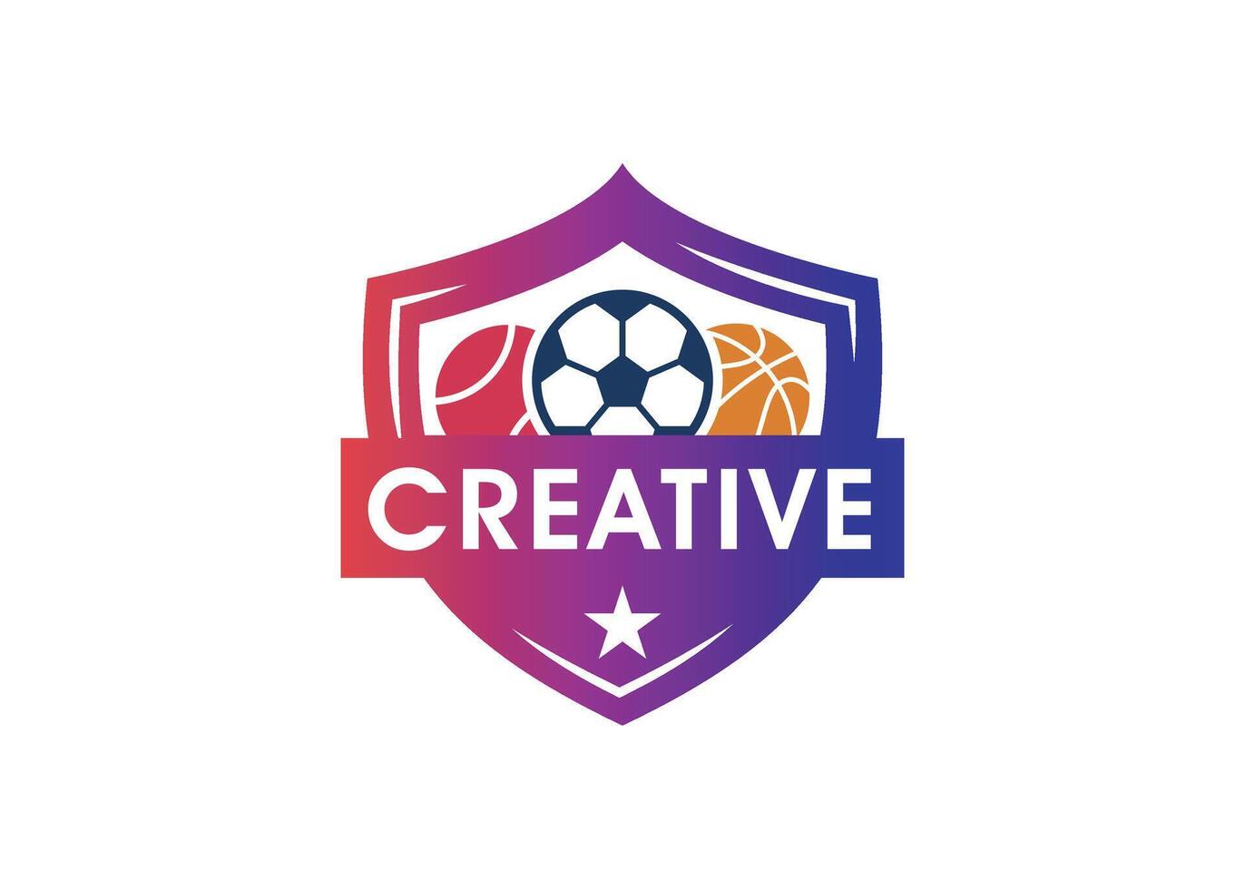 Minimal and professional sport logo design template. Soccer Ball vector