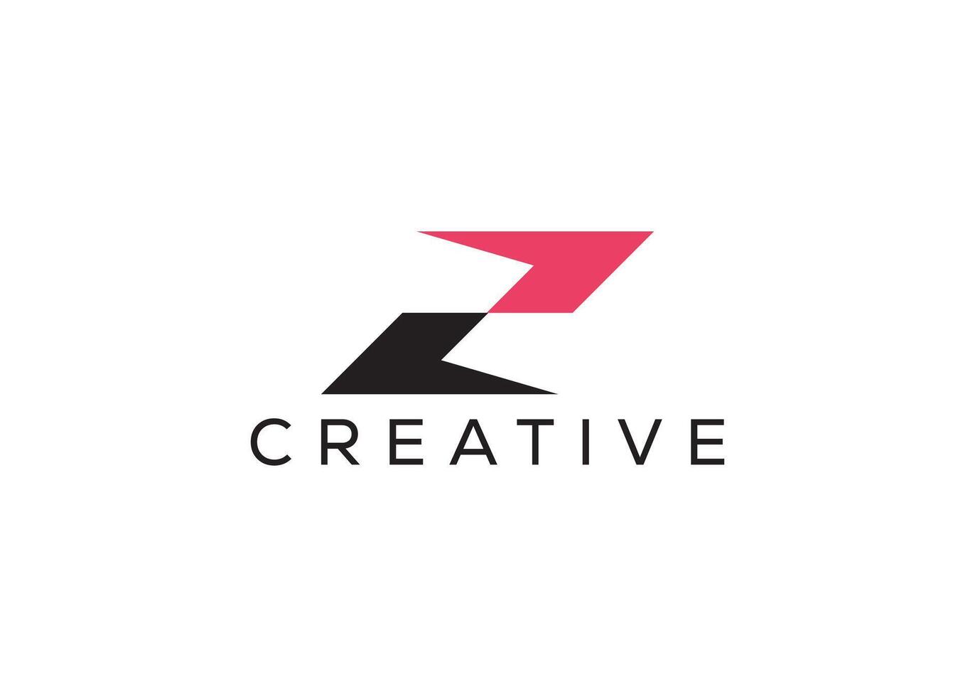 Minimal and professional letter z arrow logo design template vector