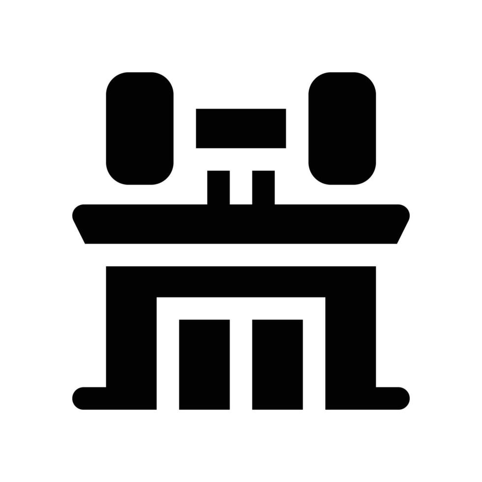 gym icon. glyph icon for your website, mobile, presentation, and logo design. vector