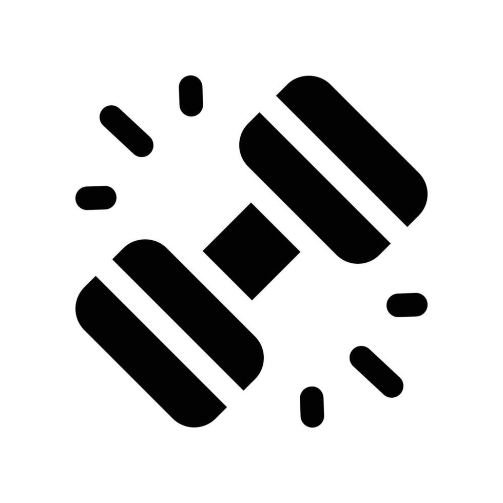 dumbell icon. glyph icon for your website, mobile, presentation, and logo design. vector
