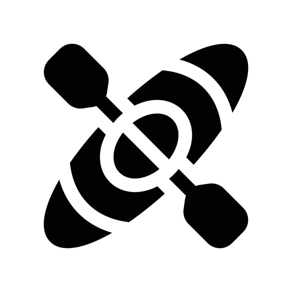 kayak icon. glyph icon for your website, mobile, presentation, and logo design. vector