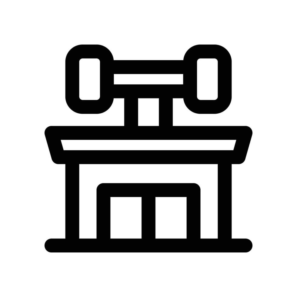 gym icon. line icon for your website, mobile, presentation, and logo design. vector