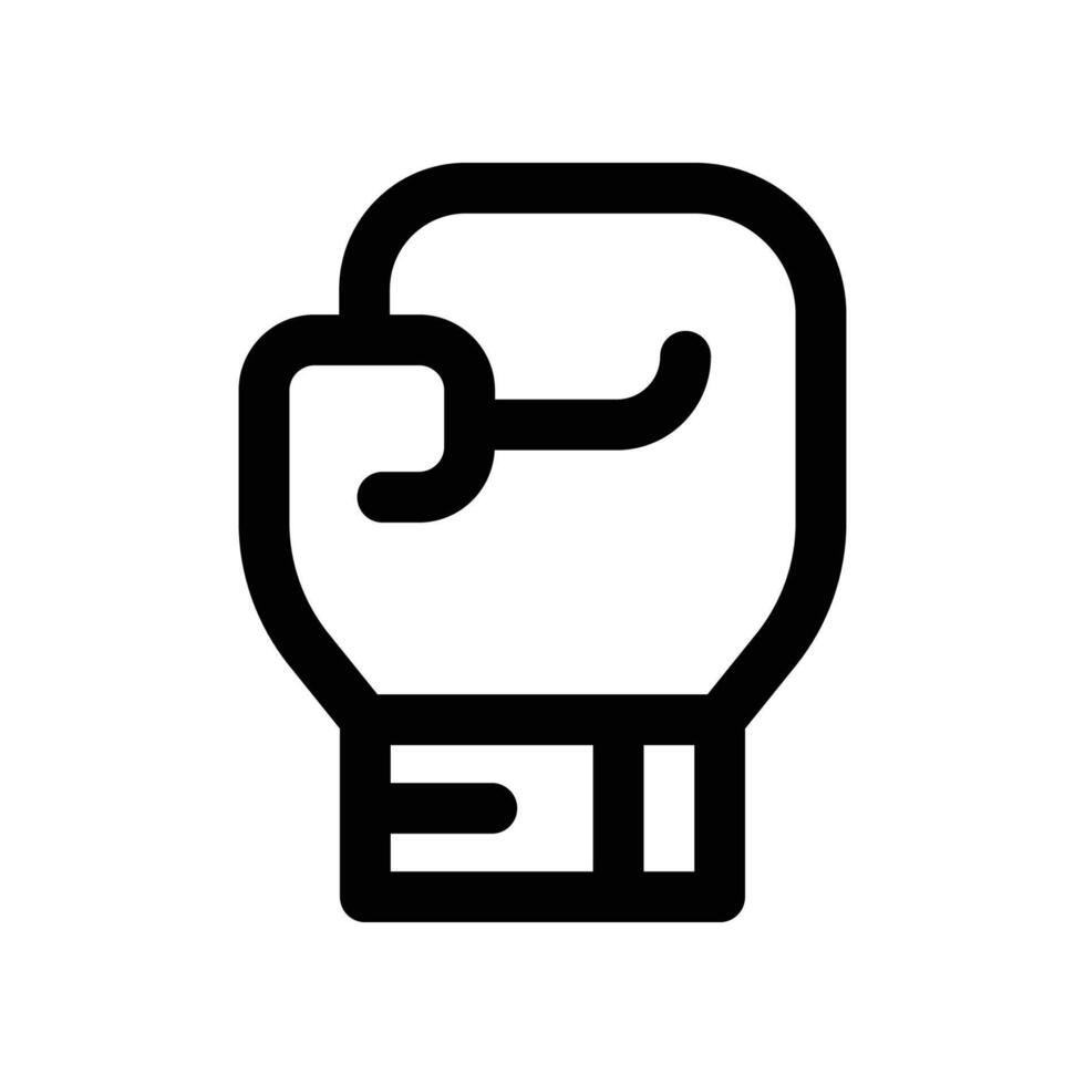 boxing glove icon. line icon for your website, mobile, presentation, and logo design. vector
