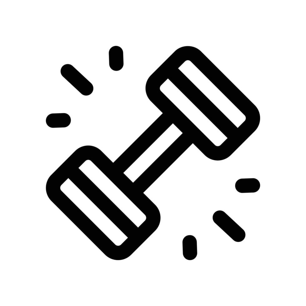 dumbell icon. line icon for your website, mobile, presentation, and logo design. vector
