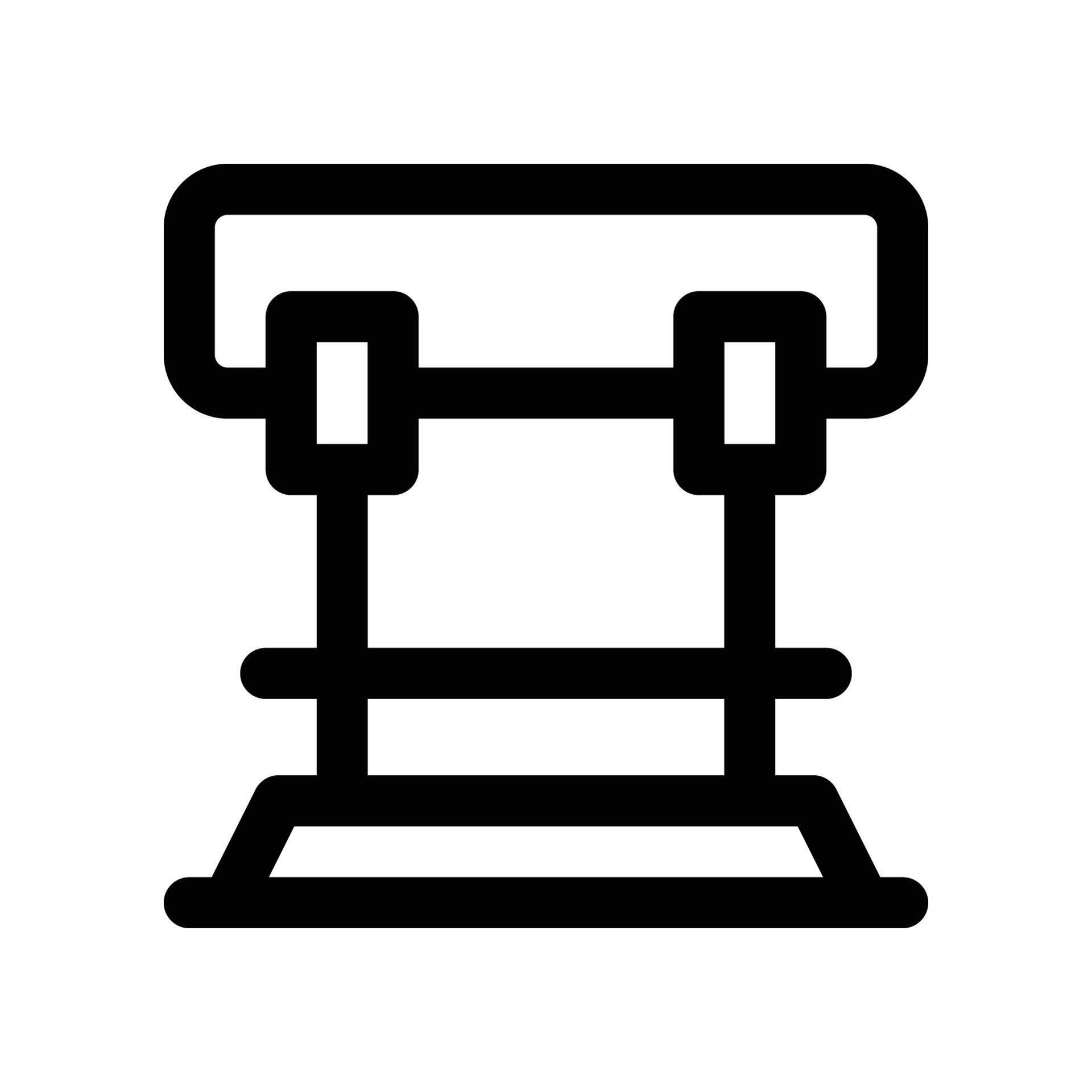 hurdle icon. line icon for your website, mobile, presentation, and logo ...
