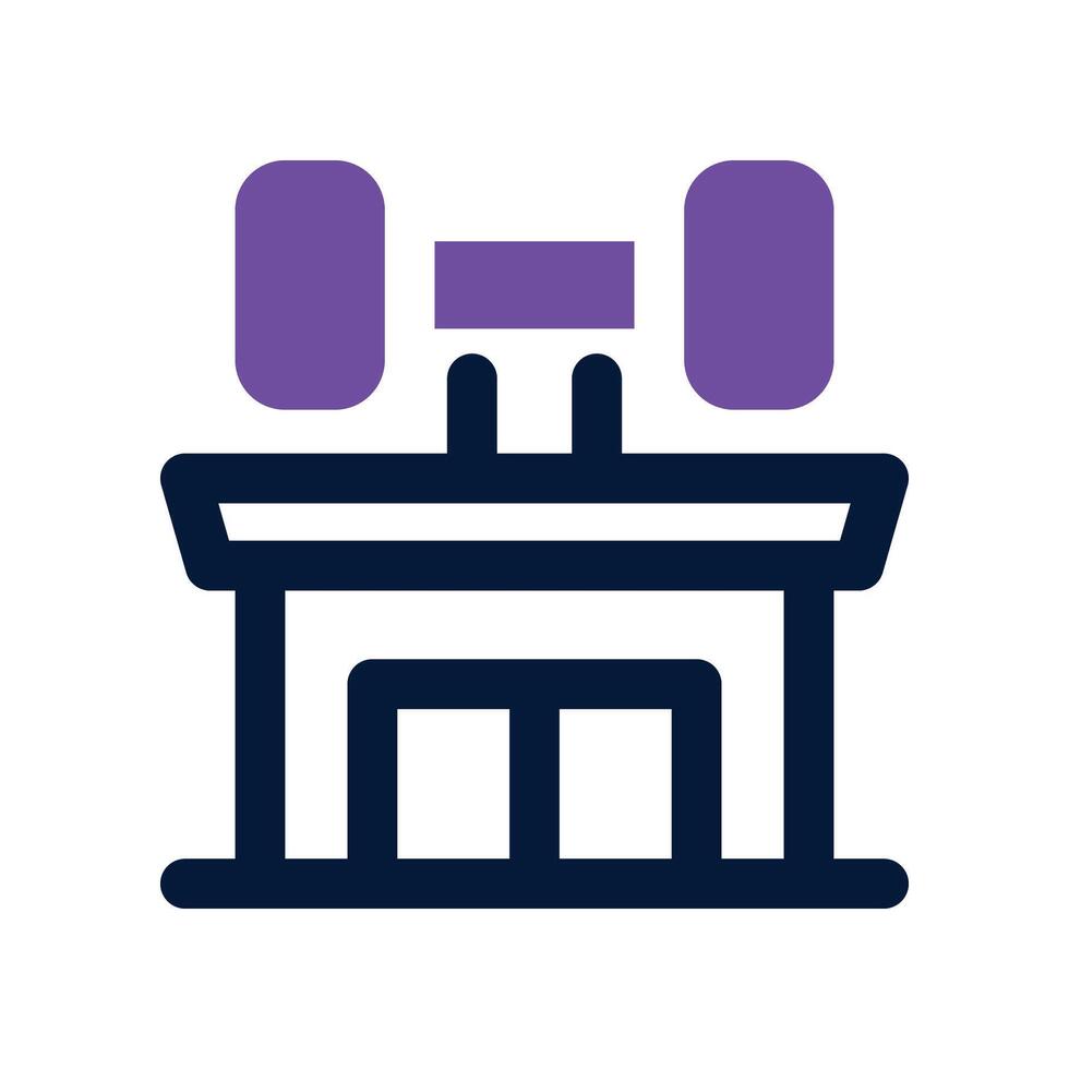 gym icon. dual tone icon for your website, mobile, presentation, and logo design. vector