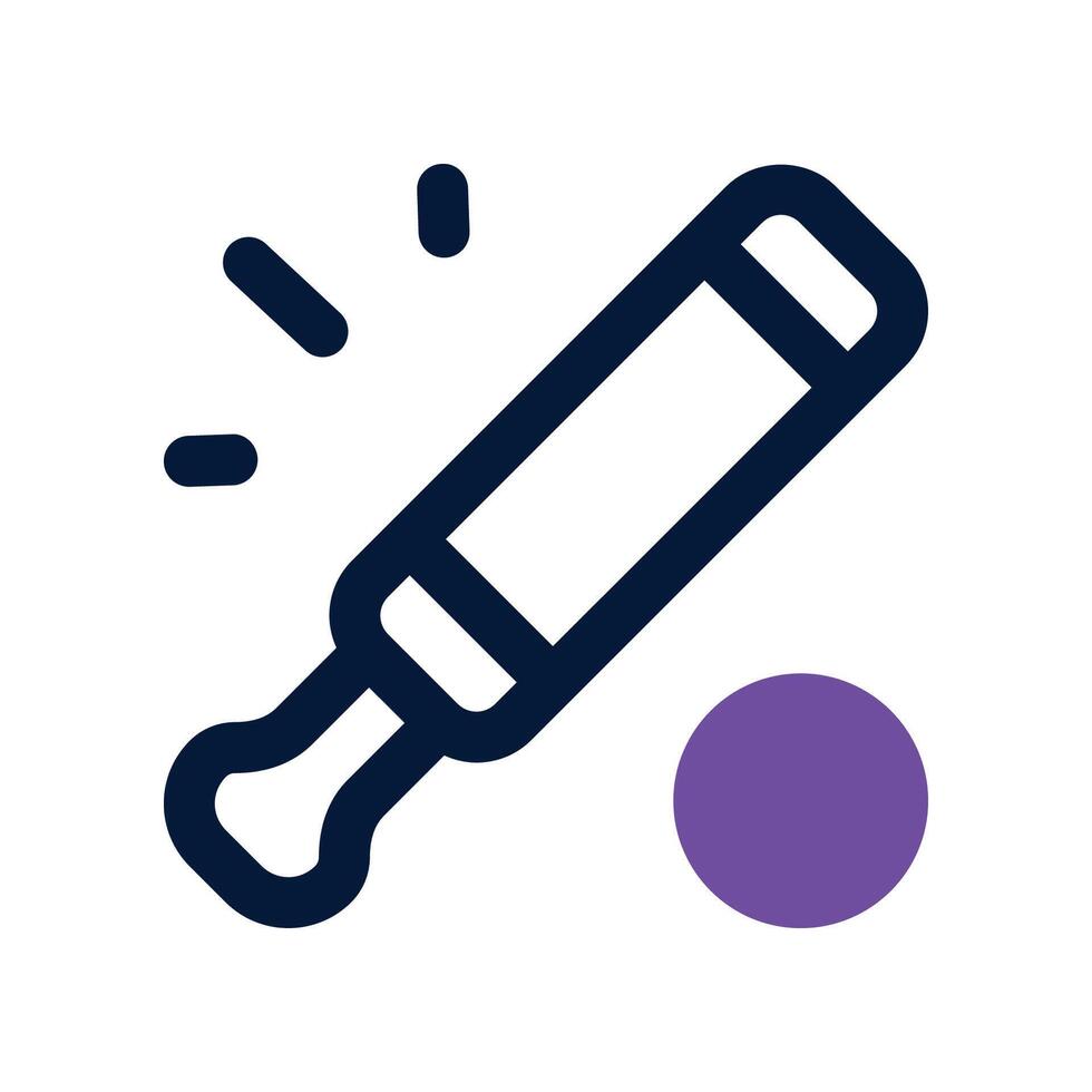 cricket icon. dual tone icon for your website, mobile, presentation, and logo design. vector