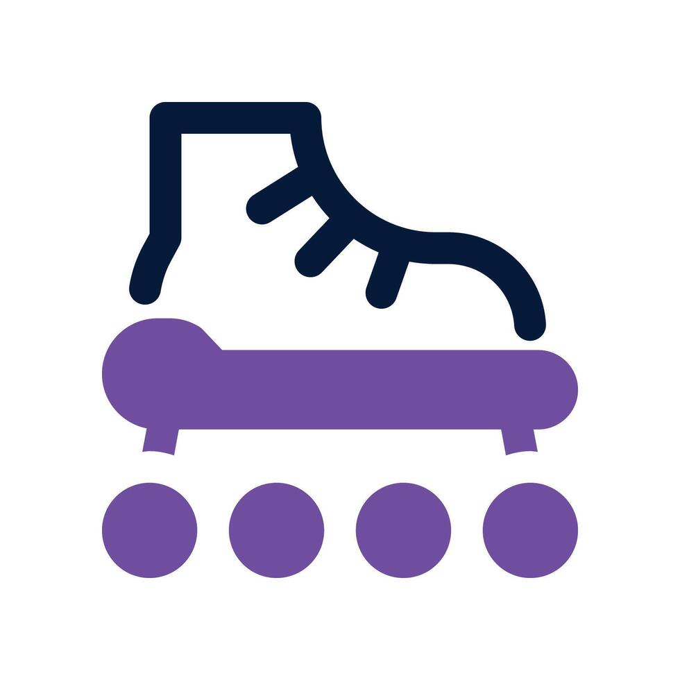 roller skate icon. dual tone icon for your website, mobile, presentation, and logo design. vector