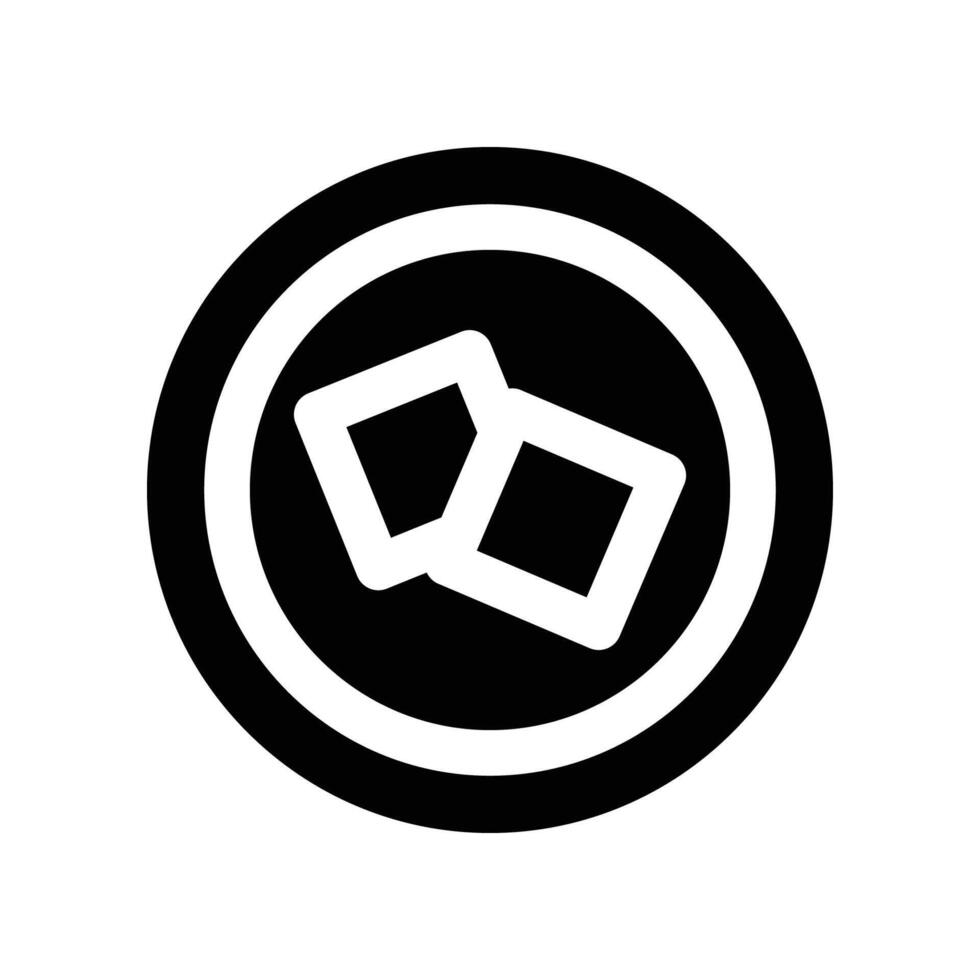 sugar cubes icon. glyph icon for your website, mobile, presentation, and logo design. vector
