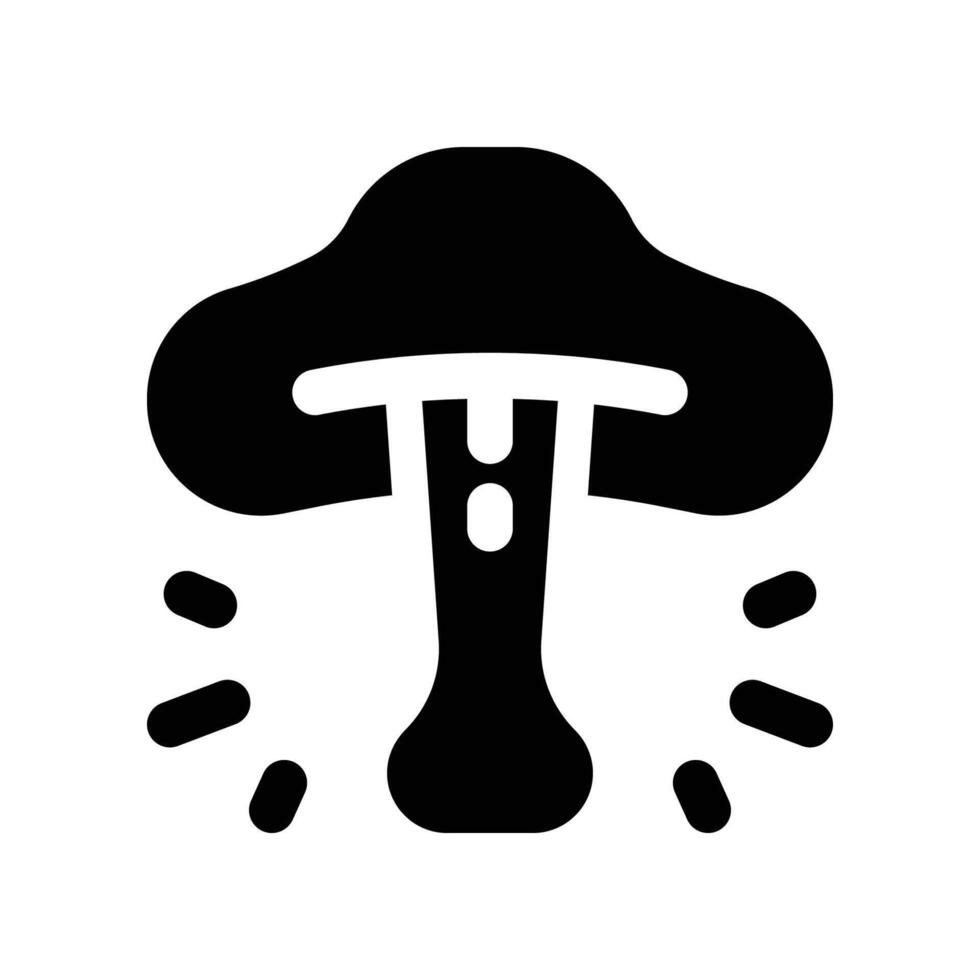 mushroom icon. glyph icon for your website, mobile, presentation, and logo design. vector