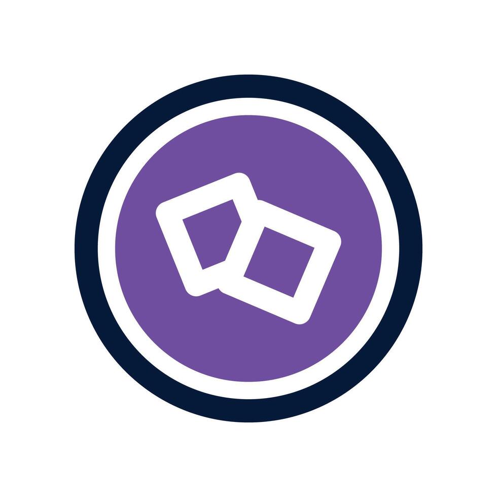 sugar cubes icon. dual tone icon for your website, mobile, presentation, and logo design. vector
