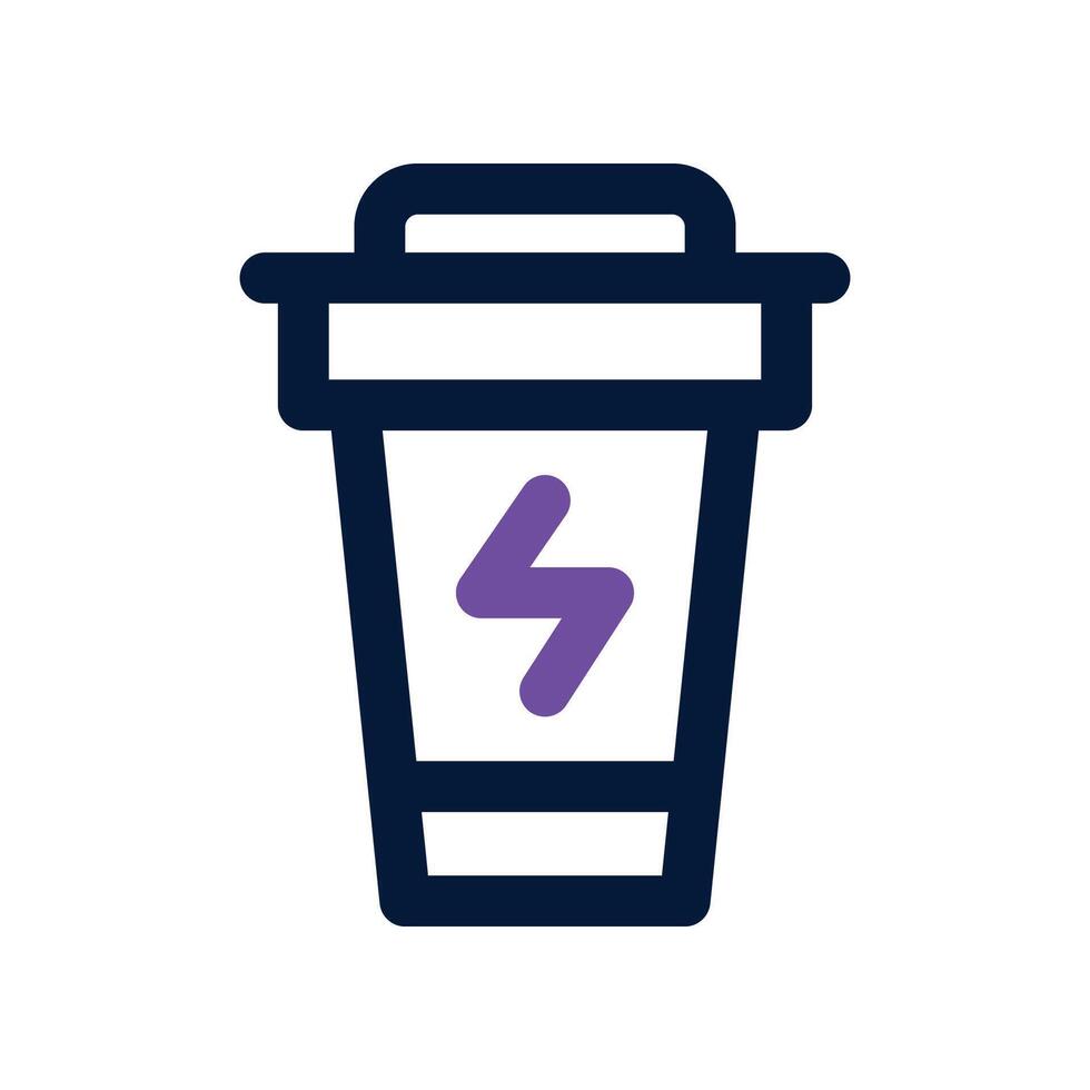 energy drink icon. dual tone icon for your website, mobile, presentation, and logo design. vector