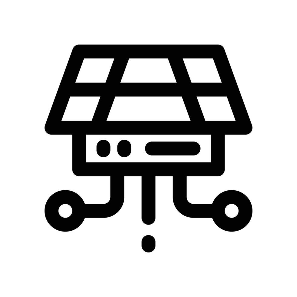 solar network icon. line icon for your website, mobile, presentation, and logo design. vector