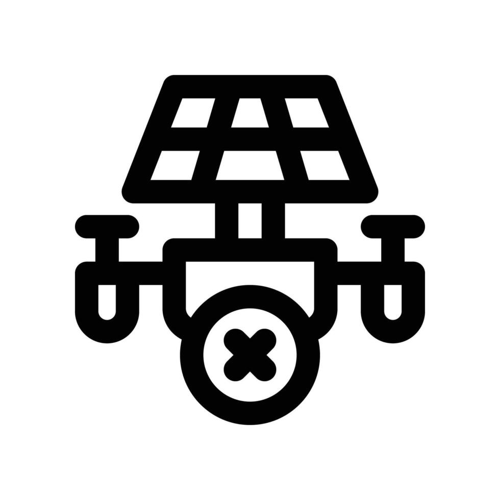 drone icon. line icon for your website, mobile, presentation, and logo design. vector