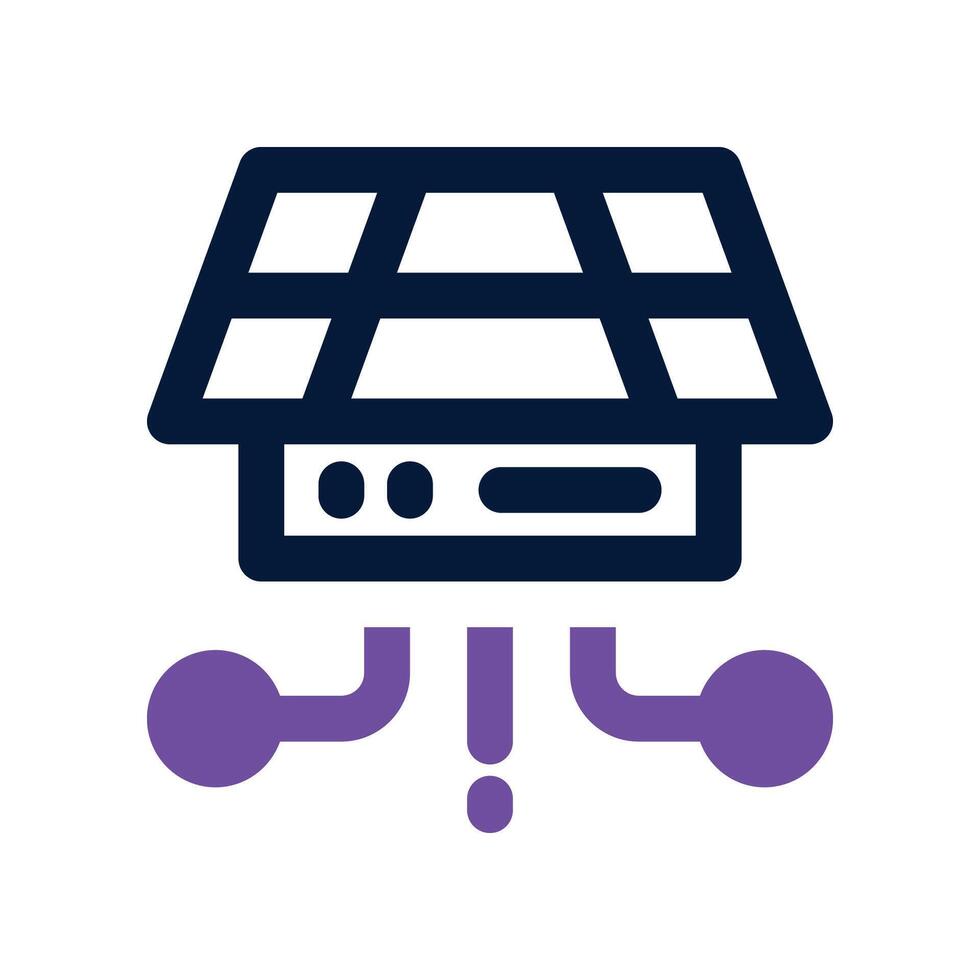 solar network icon. dual tone icon for your website, mobile, presentation, and logo design. vector