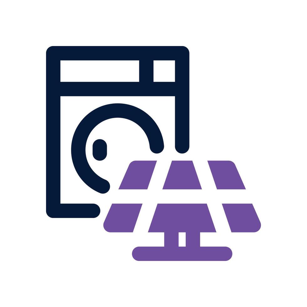 washing machine icon. dual tone icon for your website, mobile, presentation, and logo design. vector