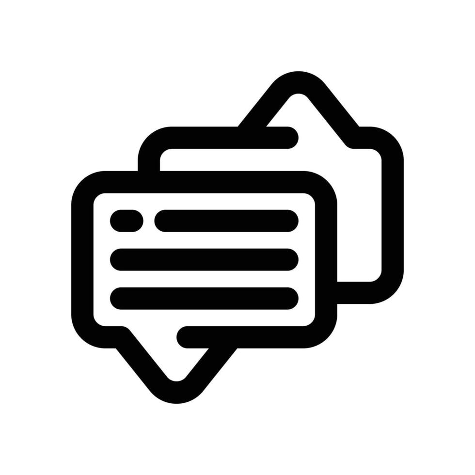 chat icon. line icon for your website, mobile, presentation, and logo design. vector