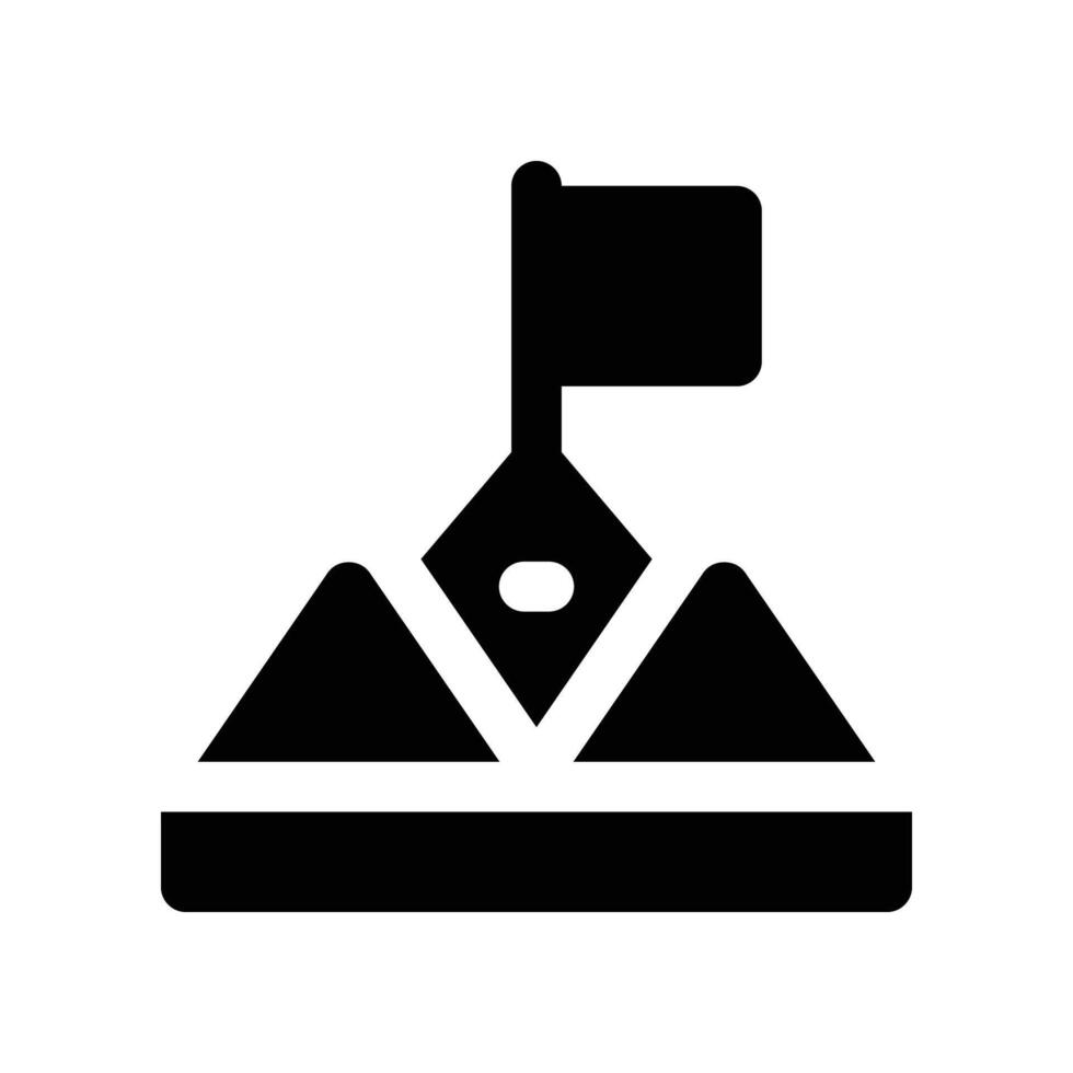 goal icon. glyph icon for your website, mobile, presentation, and logo design. vector