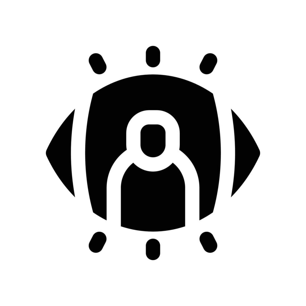 vision icon. glyph icon for your website, mobile, presentation, and logo design. vector