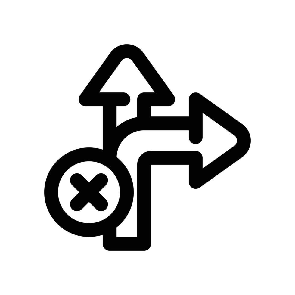 direction icon. line icon for your website, mobile, presentation, and logo design. vector