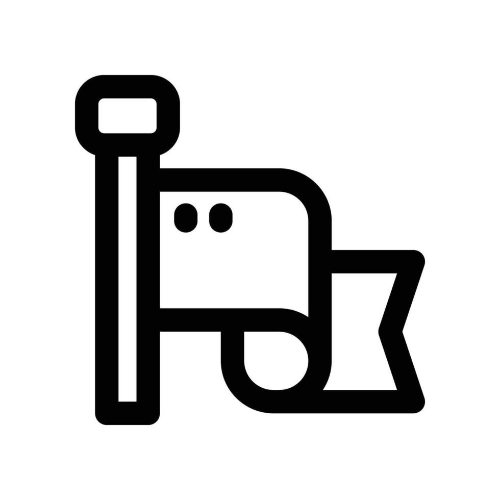 flag icon. line icon for your website, mobile, presentation, and logo design. vector