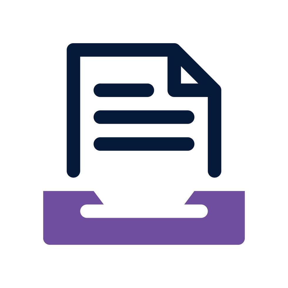 file management icon. dual tone icon for your website, mobile, presentation, and logo design. vector