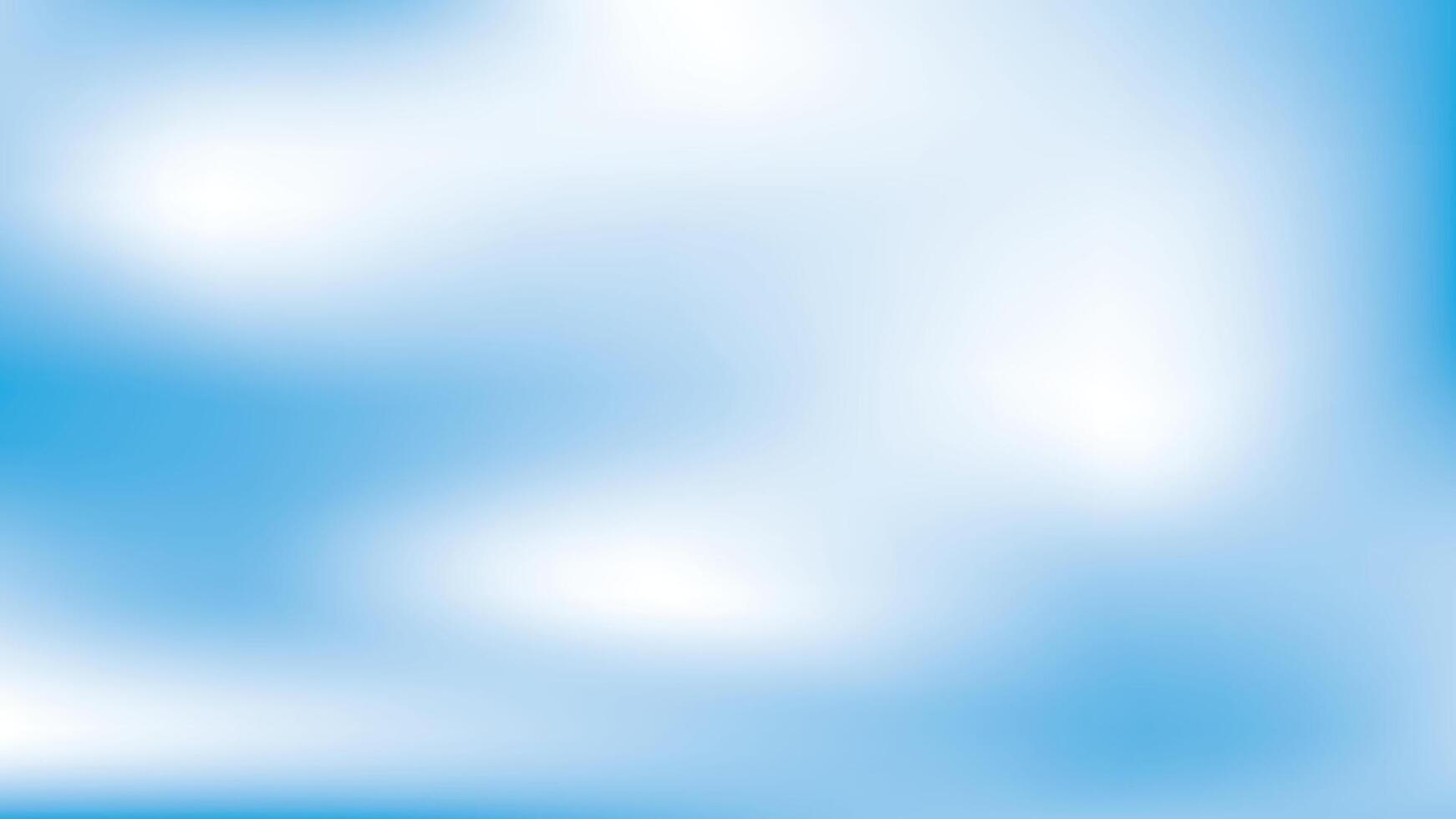 Beautiful clouds, abstract white and blue color gradient background. illustration. vector