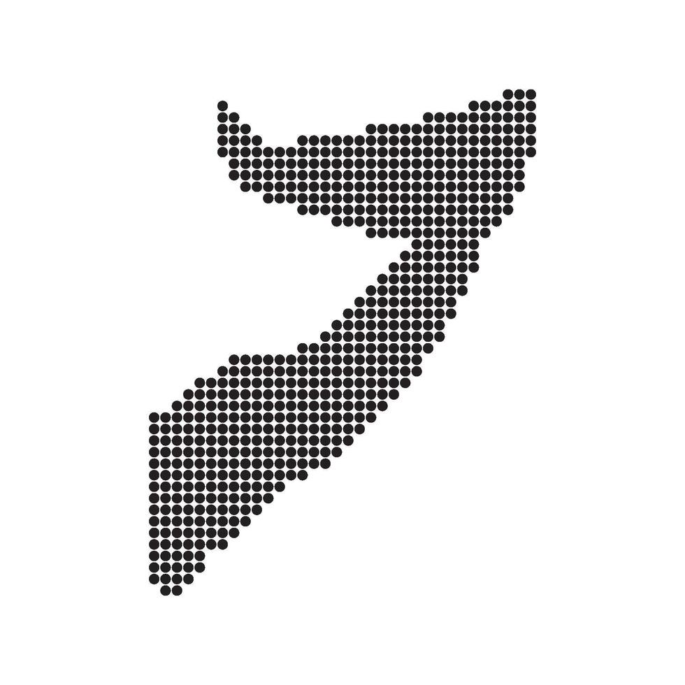 Somalia map icon vector