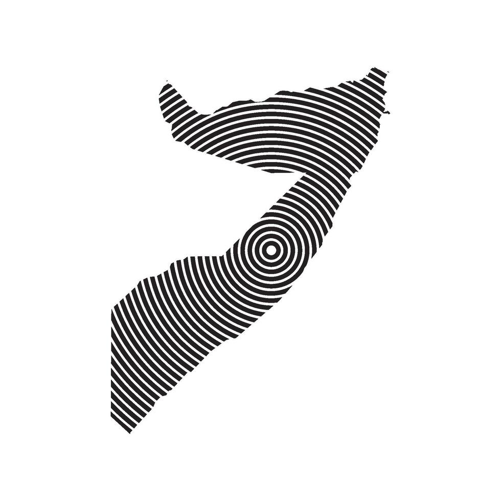 Somalia map icon vector