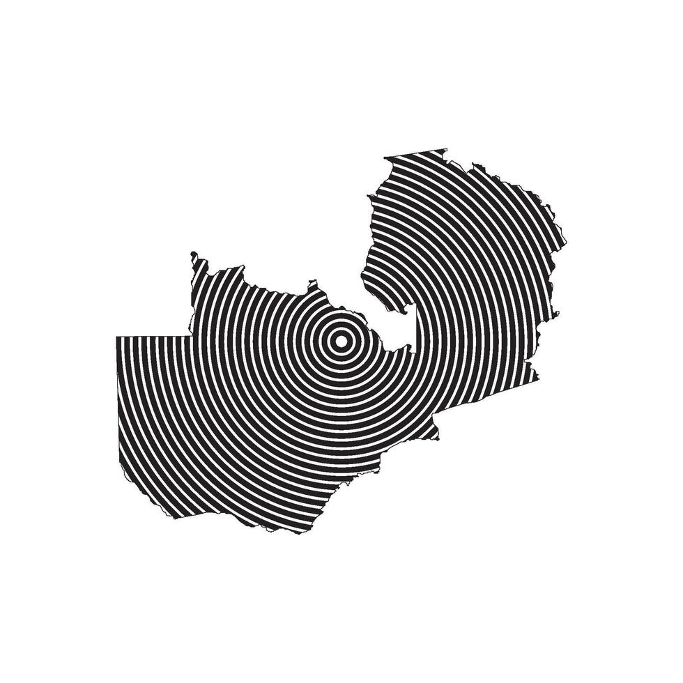 zambia map icon vector